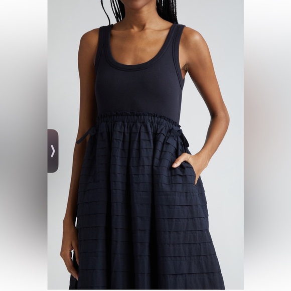 Cinq a sept Akira stretch cotton tank dress - Picture 3 of 4